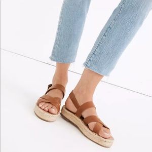 Madewell The Julie Espradille Sandal. Worn once.